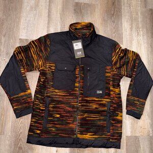 Mountain Hardwear First Tracks Fleece Jacket Men's Iron Oxide Stria NWT $140